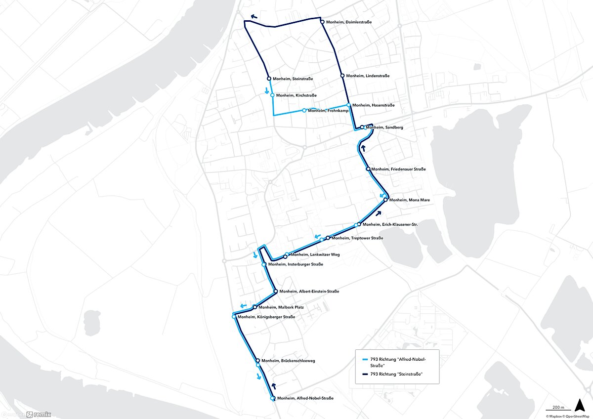 Neuer Linienweg der Linie 793 verbessert den Schülerverkehr